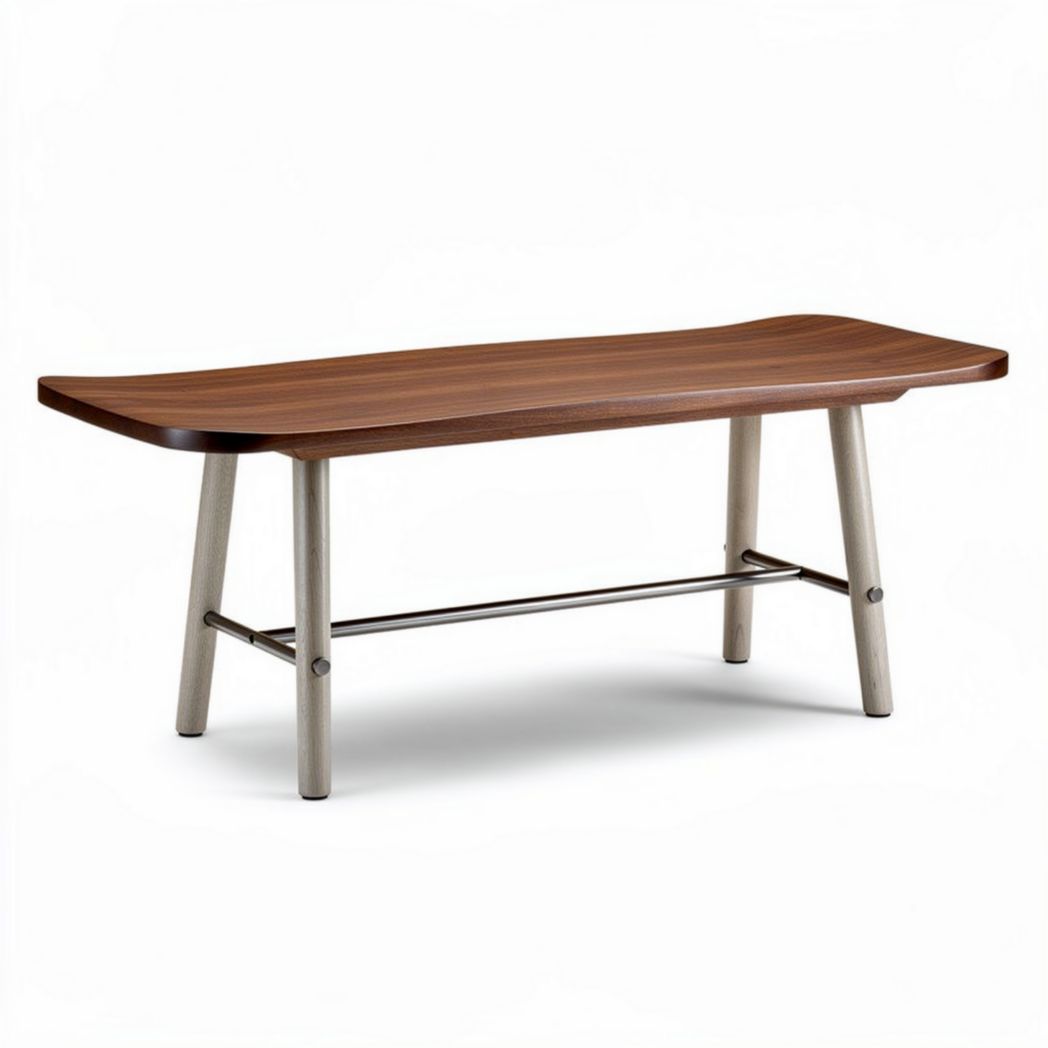 Table basse en bois avec pieds en métal 120 x 60 x 40cm couleur chêne