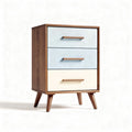 Commode en bois avec trois tiroirs aux couleurs pastel 60 x 40 x 80cm