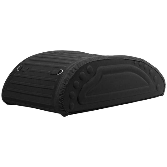 Costway coffre de toit voiture souple 400L Sac de toit en mousse PE imperméable avec sangles robustes et Sac de transport Noir(Noir)